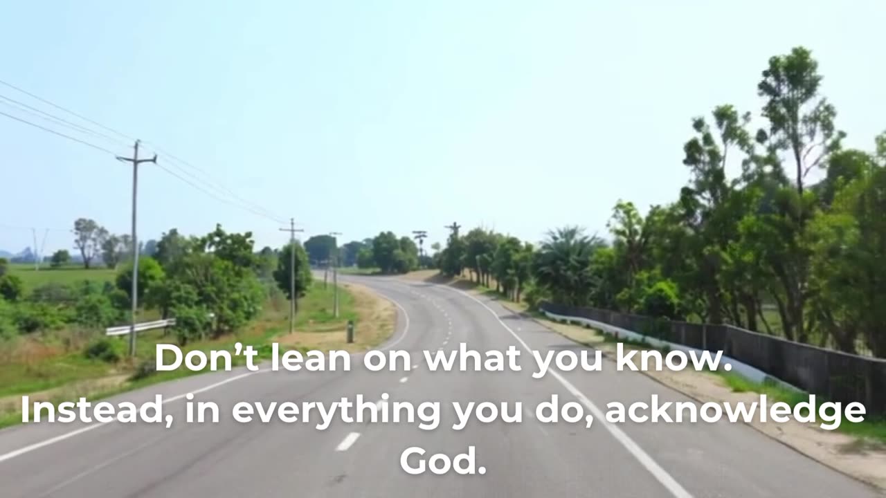 Trust God, Not Your Understanding | Proverbs 3:5-6 Motivation