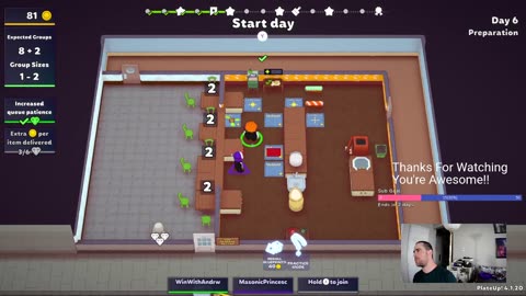 Win With Andrew - PlateUp! - with Tina
