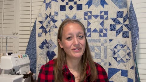 Making a Christmas Block, Sew With Me, 12 days of vlogmas