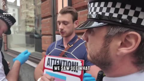 Montgomery Toms Arrested For Wearing A Placard In The UK