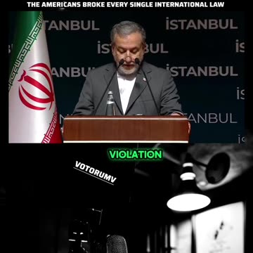 “ America and Israel have proved one thing to the world there are no laws.”