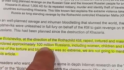 Hidden history of the incredibly evil Khazarian Mafia...