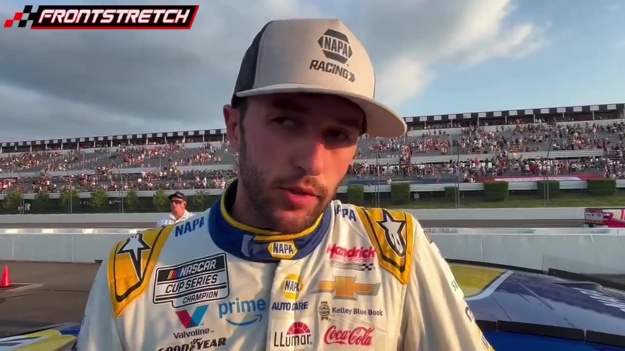 "You're gonna hear more of it, just wait" - on dirty air at Pocono. #NASCAR