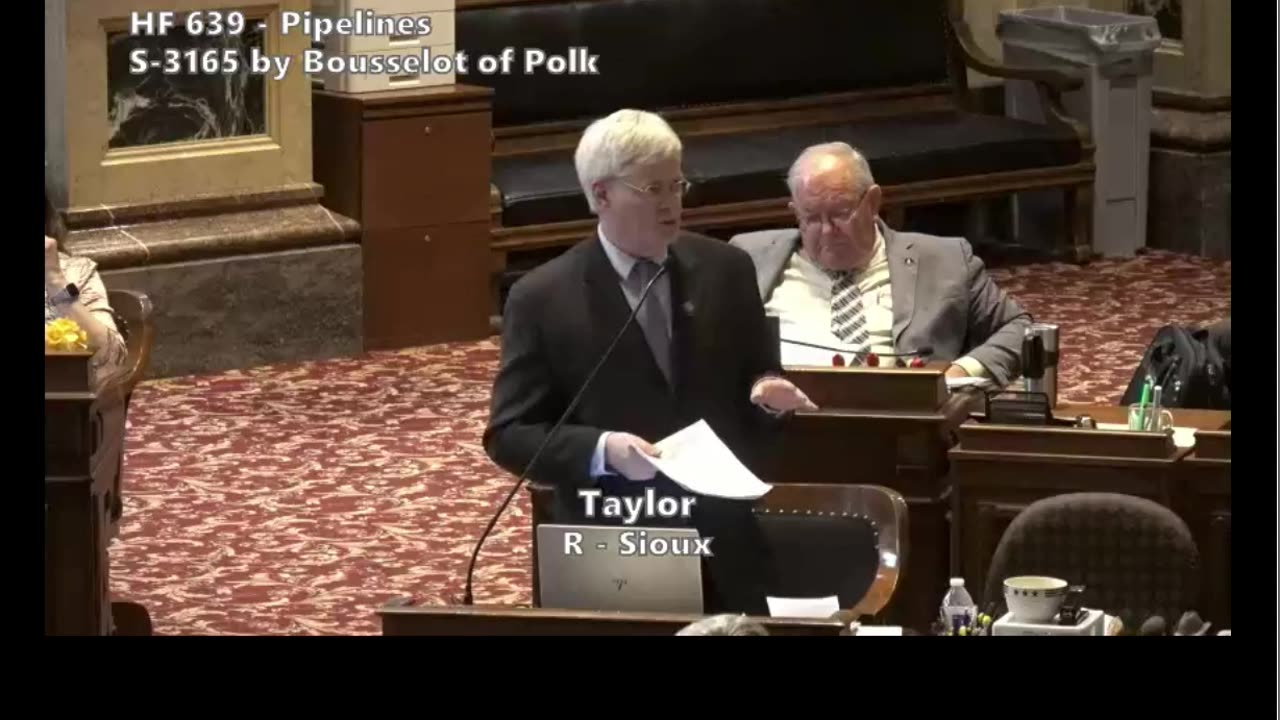 12 May 2025 Sen Taylor, debate on HF 639 on Senate Floor