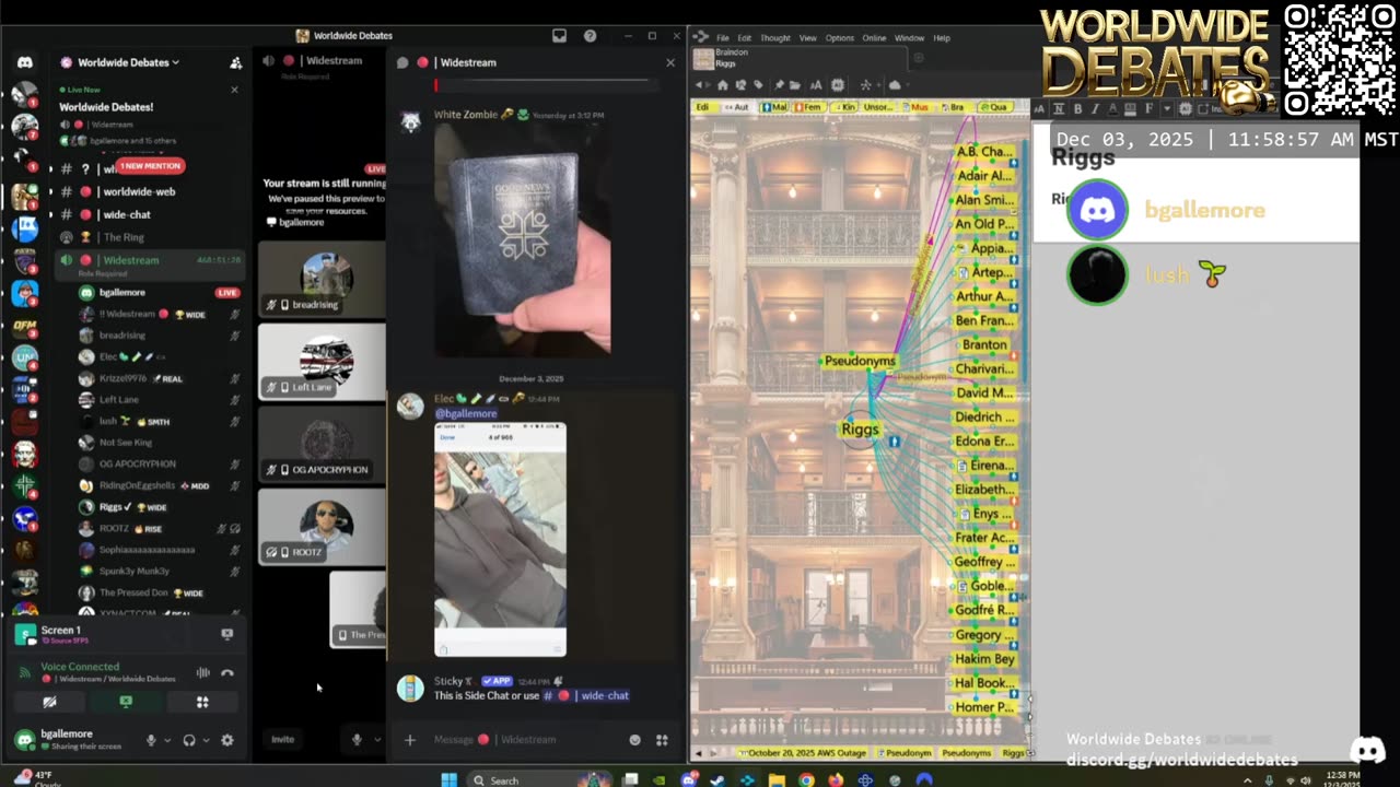 0203 WIDESTREAM - Worldwide Debates - YouTube/Twitch/Rumble