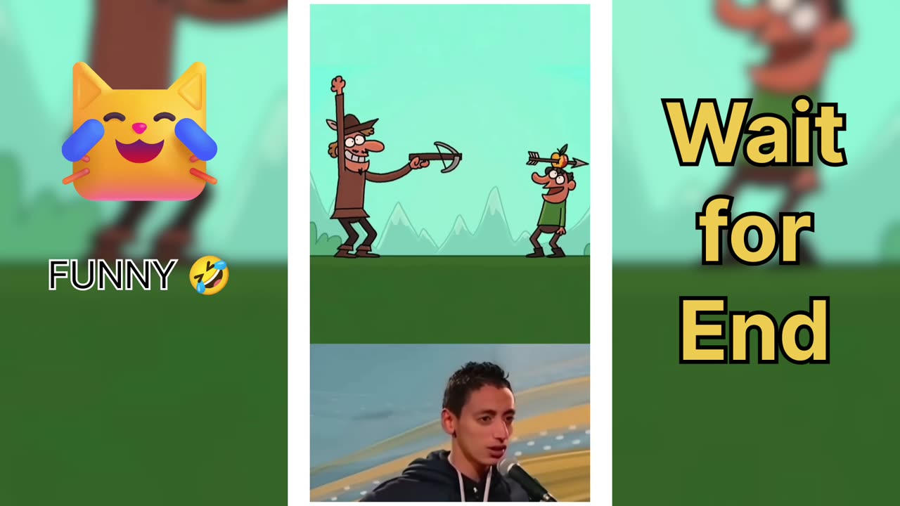 Funny Cartoon 😆❤️ Wait for End 😱