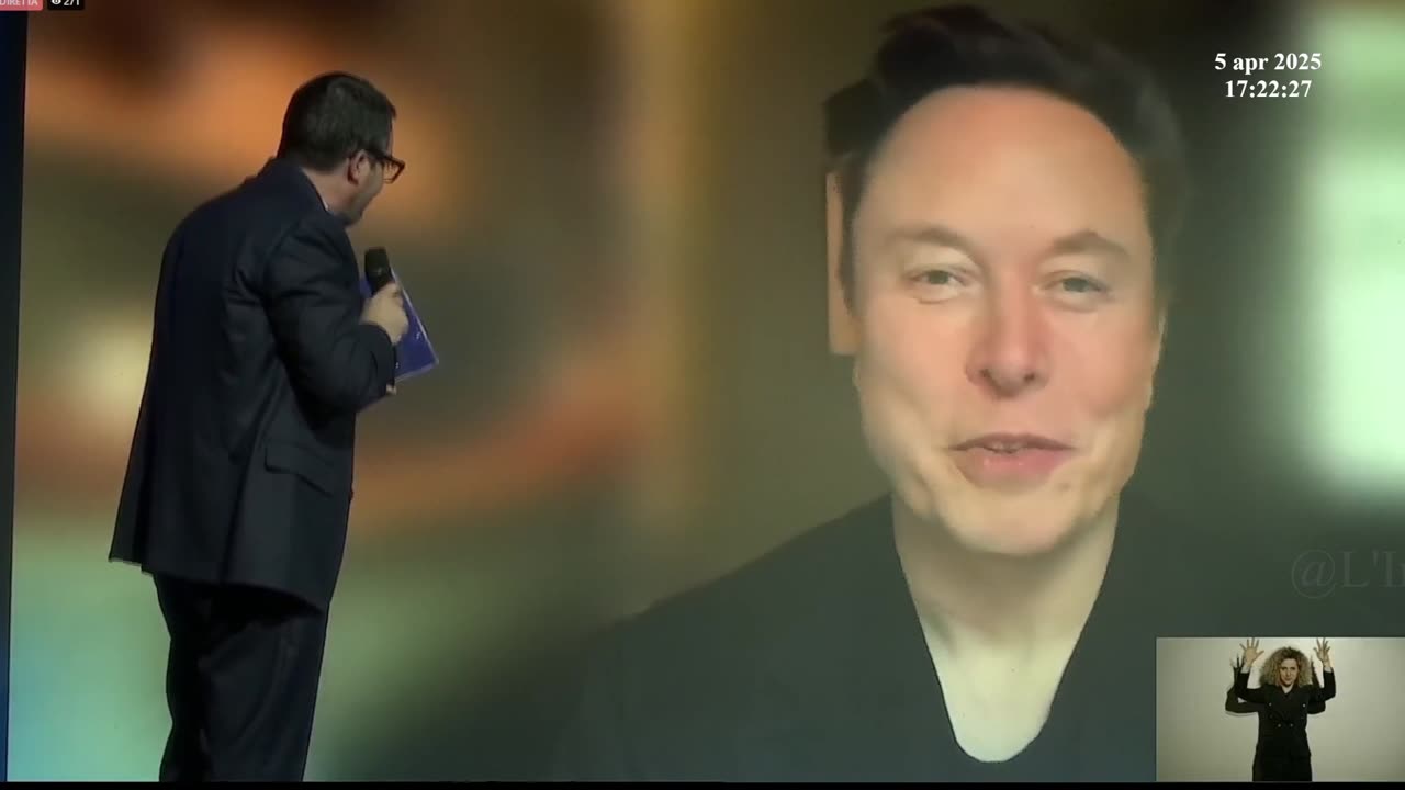 Intervento di Elon Musk al Congresso Federale Lega di Firenze 05-04-2025