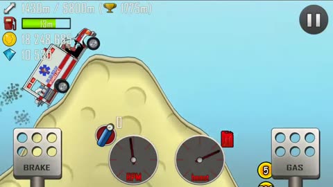 Hill Climb Racing, Quad Bike, Highway, 2265m