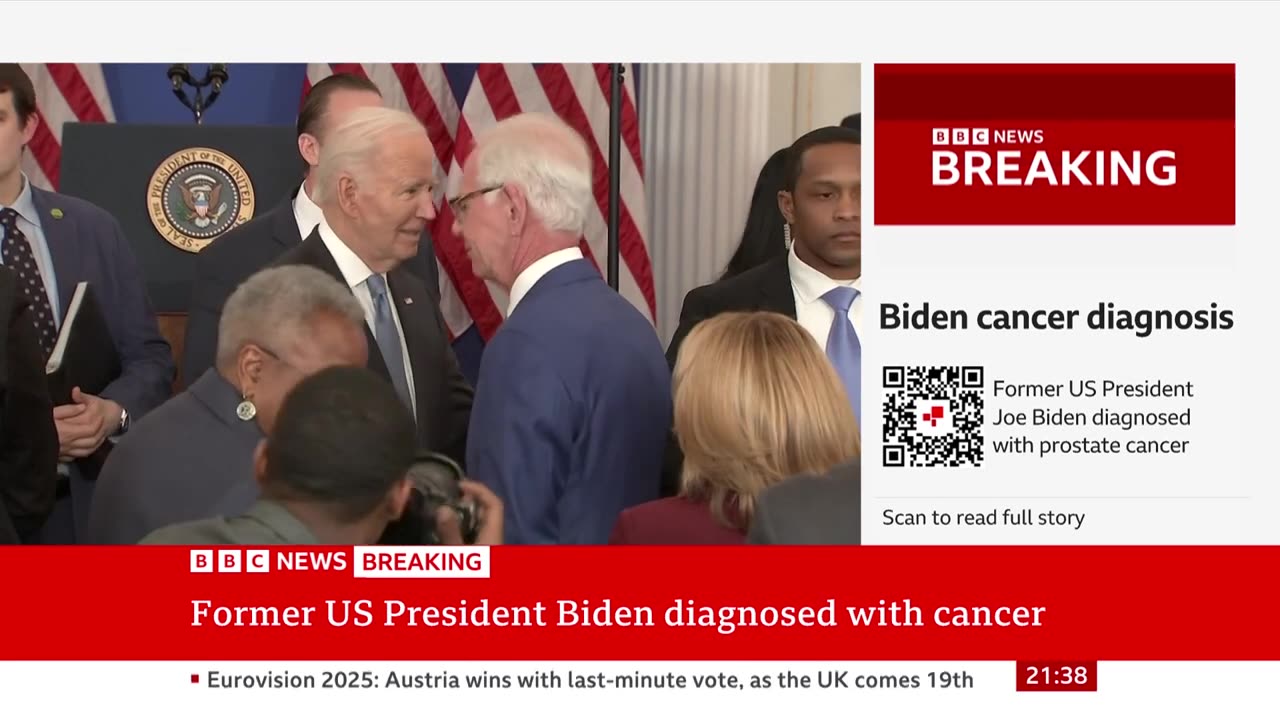 Joe Biden diagnosed with 'aggressive' prostate cancer, his office says