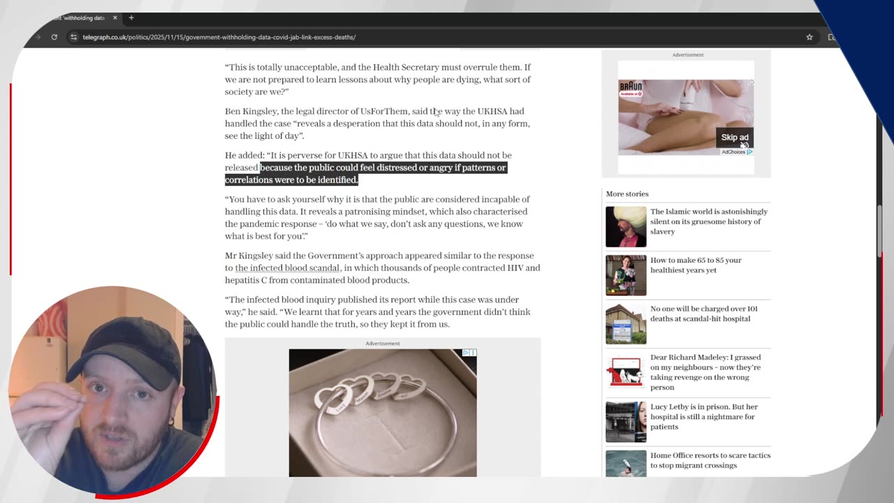 UK Government Withholding Data on Covid Vaccine Deaths?