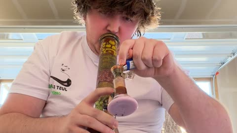 Day 54 I thought there would be some smoke cause the bowl had a lit ember