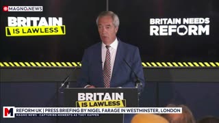 🇬🇧 Reform UK | Press Briefing by Leader Nigel Farage in Westminster, London [LIVE]