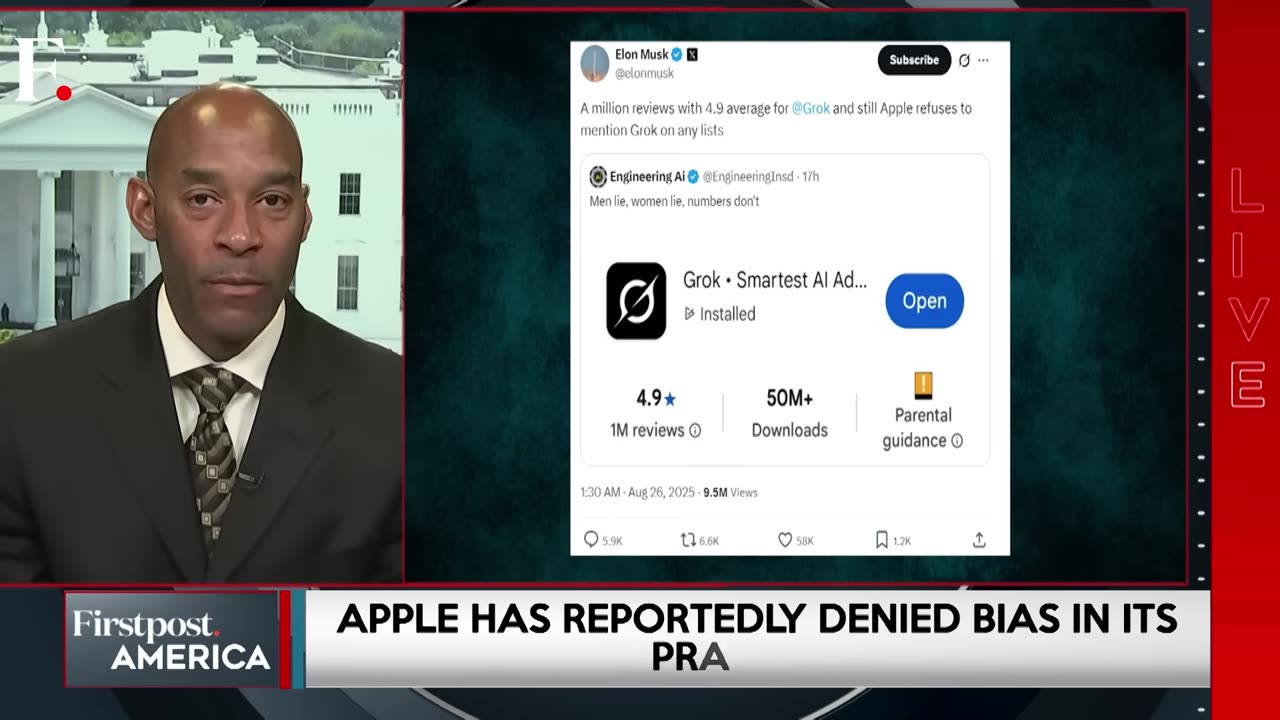 Musk's xAI, X Corp Sue Tim Cook's Apple, Altman's OpenAI Over AI Competition - Firstpost America