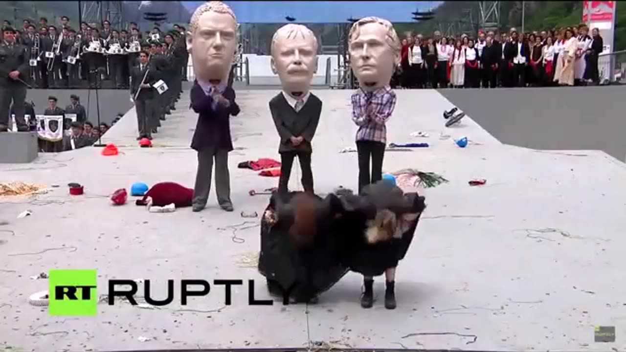 "Uncut: Occult Ritual at Gotthard Tunnel Opening Near CERN – What Really Happened?
