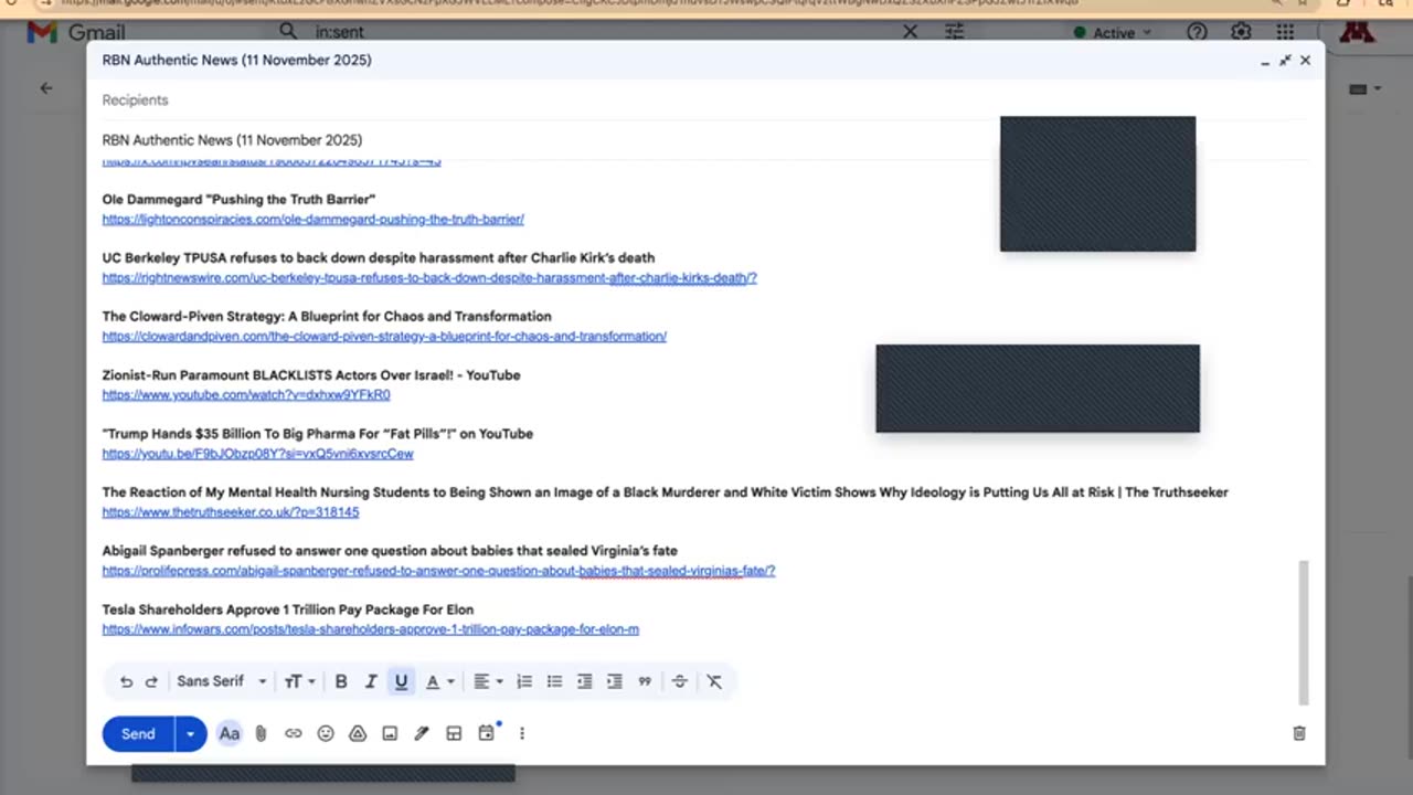 RBN Authentic News (11 November 2025)