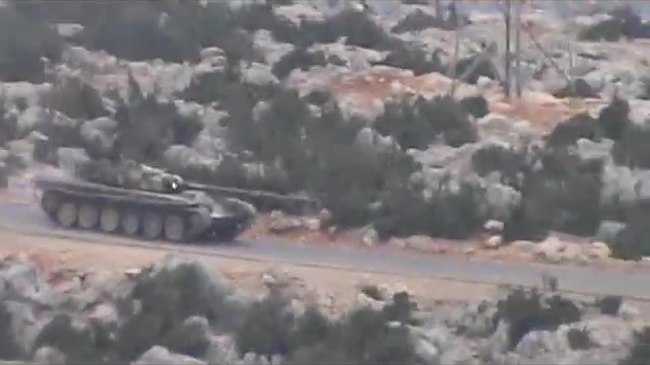 Syrian War regime T-72 Ambushed by rebel RPG in Darkush, Idlib, 2012.10.05
