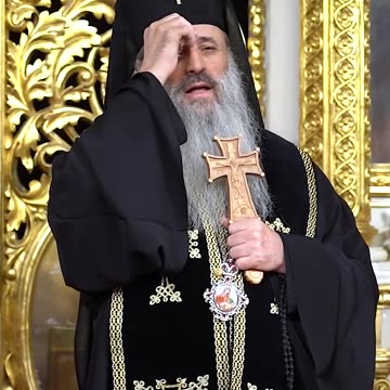 Ereticu Ecumenist Teofan Savu Hulitor,Schismatic,Apostat,Antihrist,Batjocoritor al Semnului Sv.Cruci