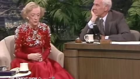 Johnny Carson - Bette Davis talks about Oscars - 1986