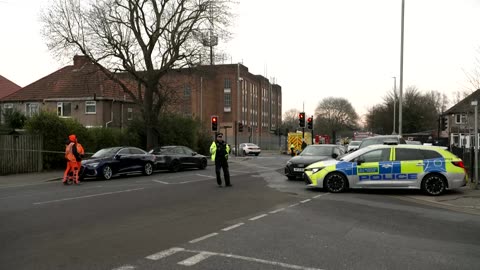 Video shows damaged substation after fire shuts Heathrow Airport