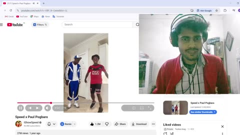 Ishowspeed x paul dance on react