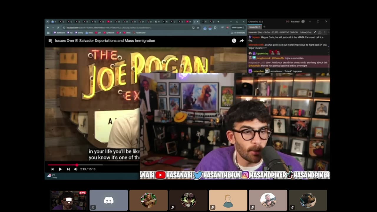 "The Conservative Awakening Has Begun" | Joe Rogan On Deportations | HasanAbi / Hasan Piker