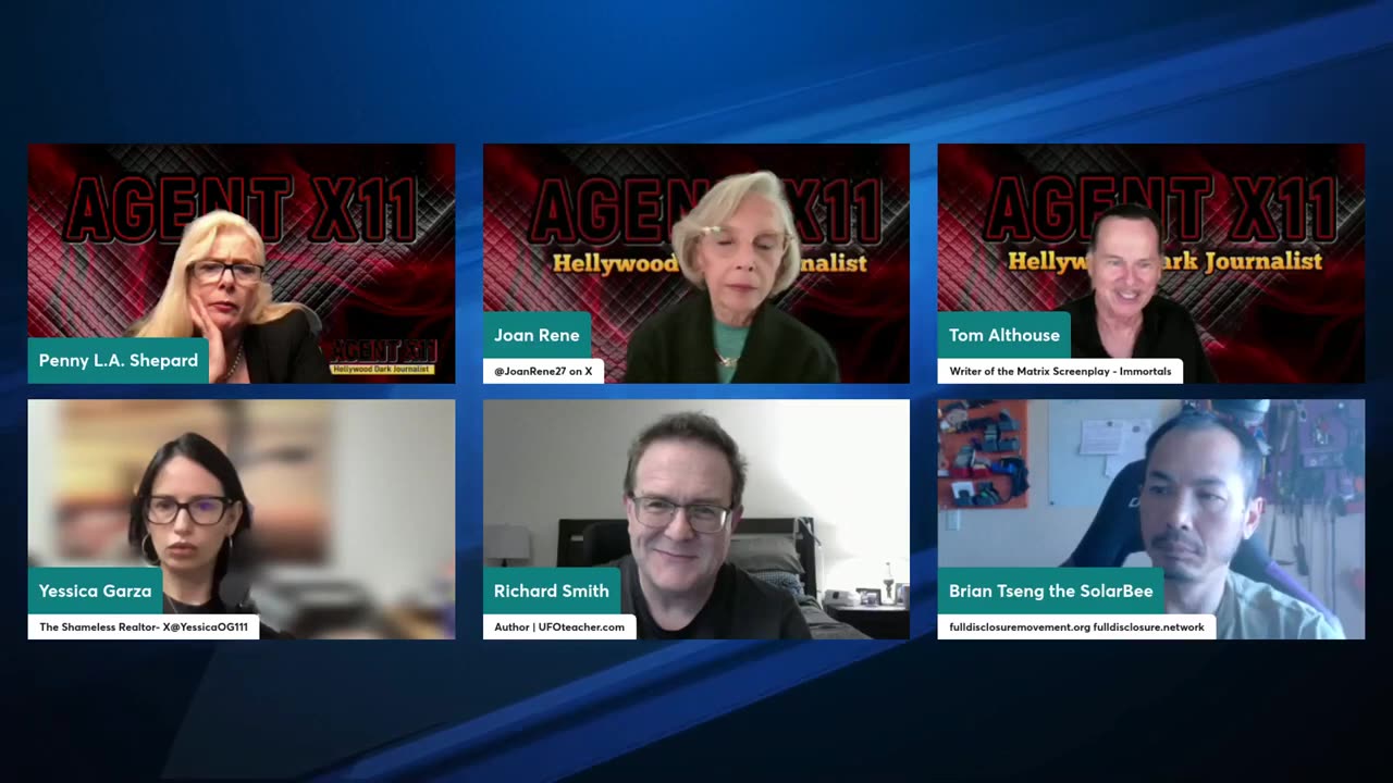 "Thursday LIVE on AgentX11: Disclosure Discussions with Richard William Smith.