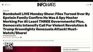 INFOWARS LIVE - 11/24/25: The American Journal with Breanna Morello / The Alex Jones Show / The War Room With Harrison Smith