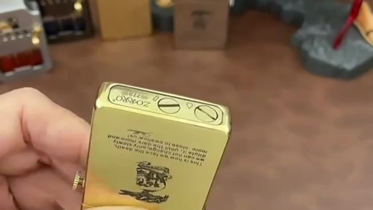 ZORRO Brass Mechanical One Click Launch Ignition Windproof Kerosene