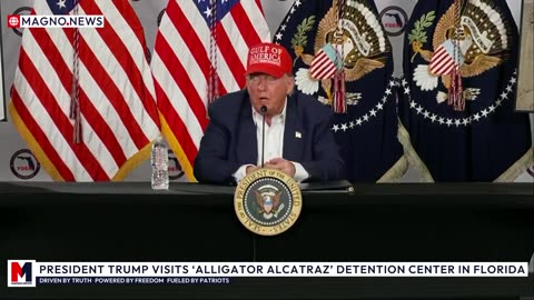 🇺🇸 Donald Trump, Ron DeSantis, Kristi Noem, Byron Donalds attend Florida 'Alligator Alcatraz' Migrant Detention Center Inauguration [LIVE]