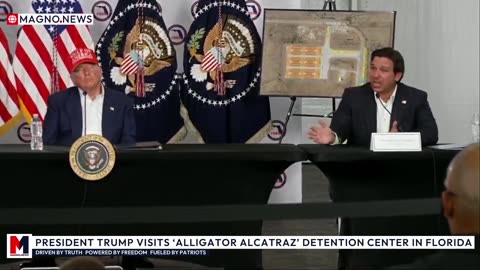 🇺🇸 Donald Trump, Ron DeSantis, Kristi Noem, Byron Donalds attend Florida 'Alligator Alcatraz' Migrant Detention Center Inauguration [LIVE]