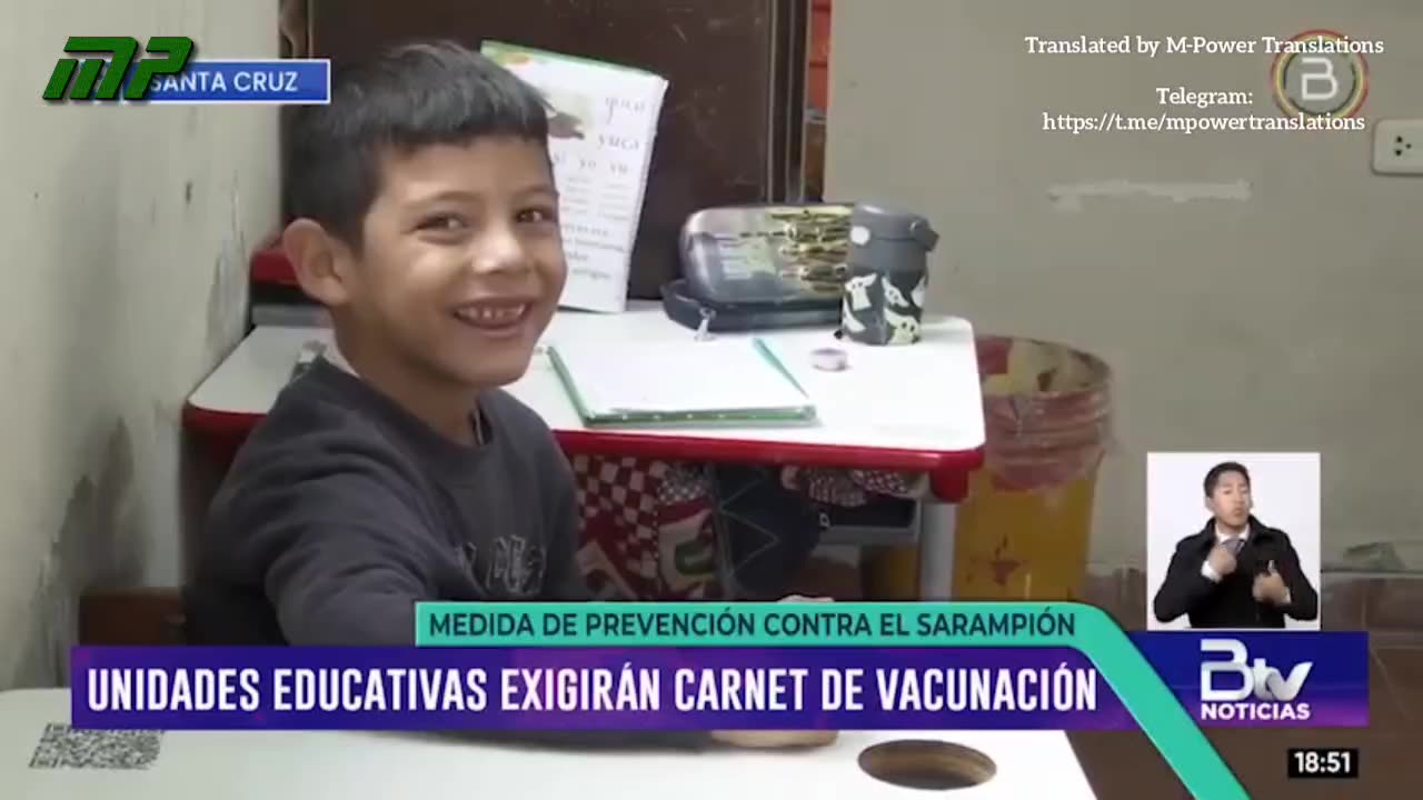 Quieren vacunar a los niños de Bolivia por obligación contra el sarampión