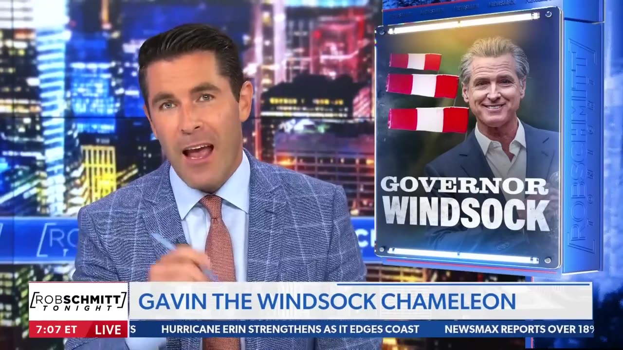 Gov. 'Windsock' Newsom eyes 2028 run