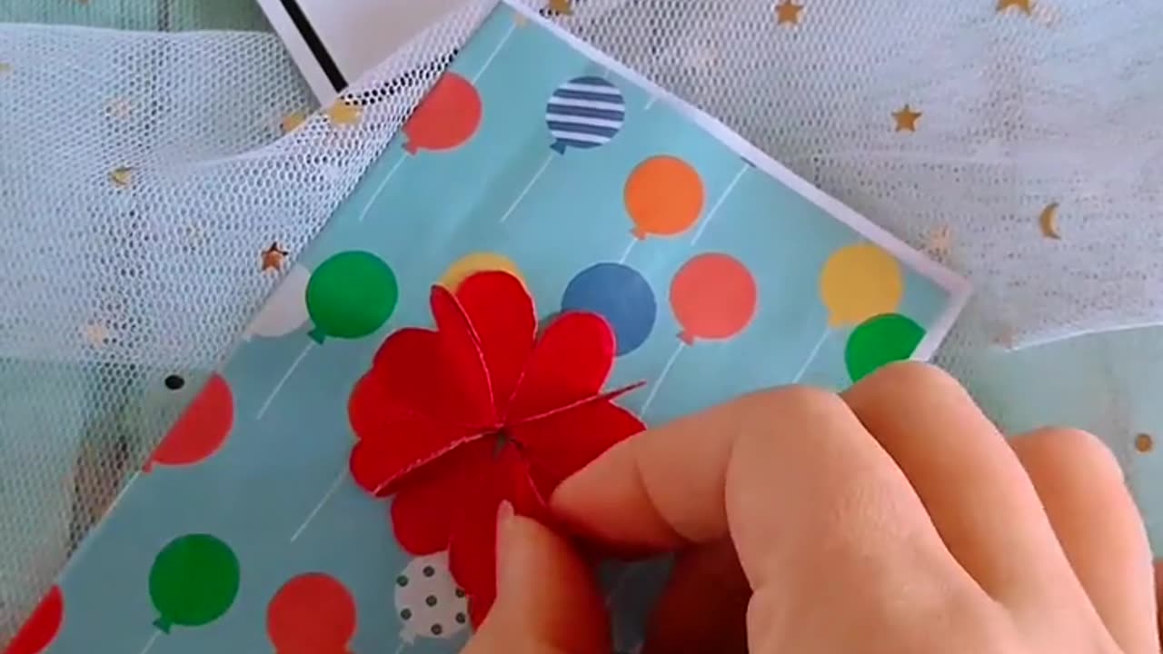 Making gift card using paper DIY Art and Craft