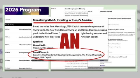 Fact Check: 'Monetizing MAGA' Panel Featuring Donald Trump Jr. WAS On Qatar Economic Forum Agenda