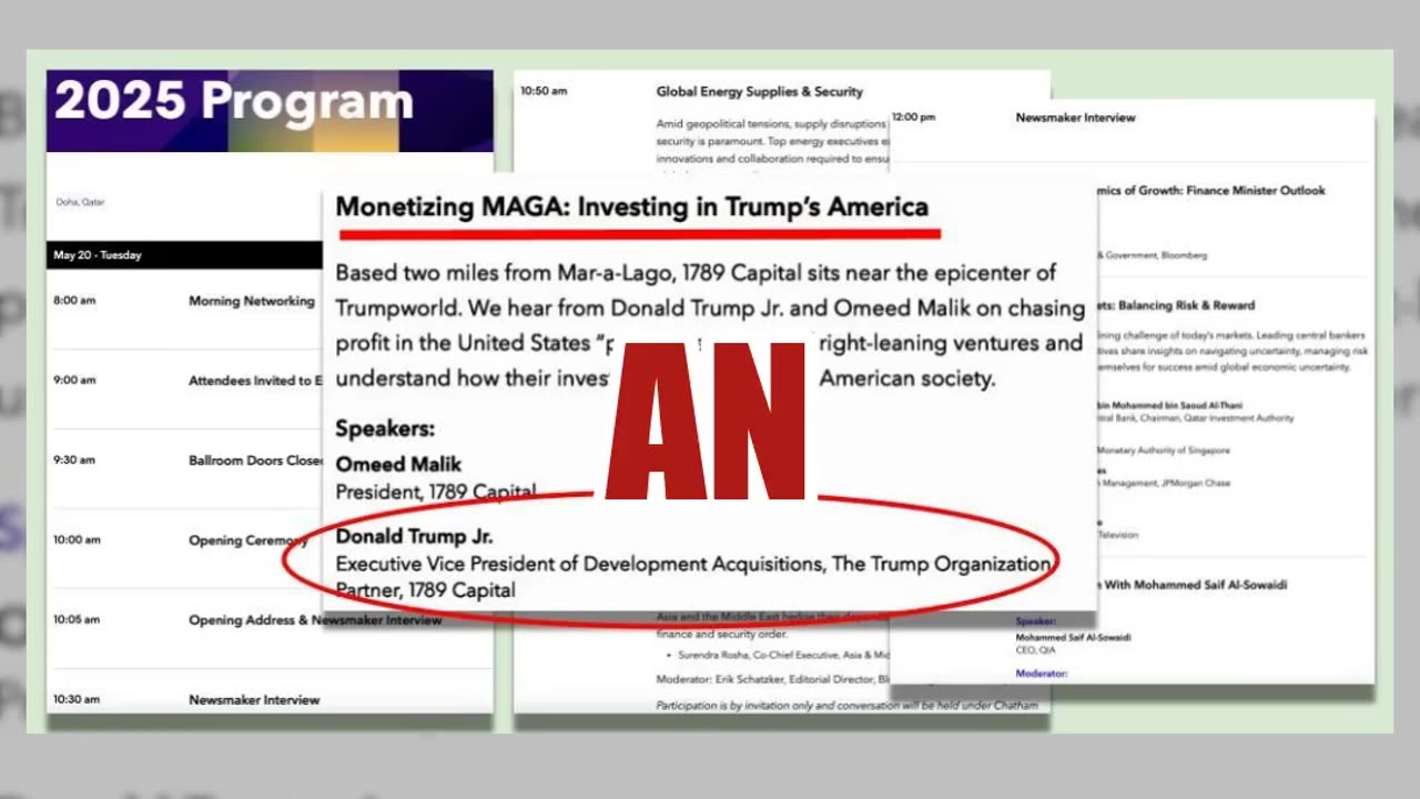 Fact Check: 'Monetizing MAGA' Panel Featuring Donald Trump Jr. WAS On Qatar Economic Forum Agenda