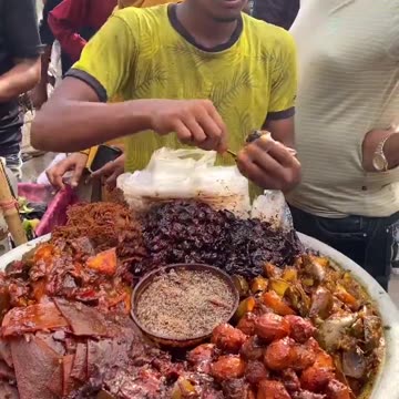Street food in Bangladesh.
