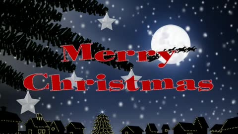 Santa Flies Over Town (Short)