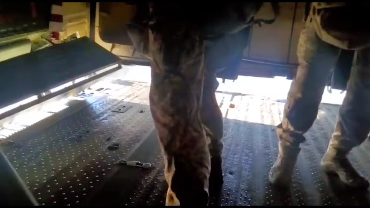 Members of Ukrainian Airborne Assault Brigade Jumping into Combat Zone