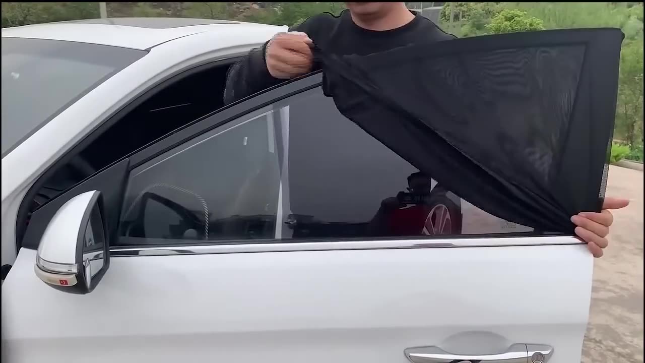 Universal Car Side Window Mesh Sunshade, for Front and Rear Windows (2pcs)