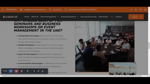 Business seminar services Dubai