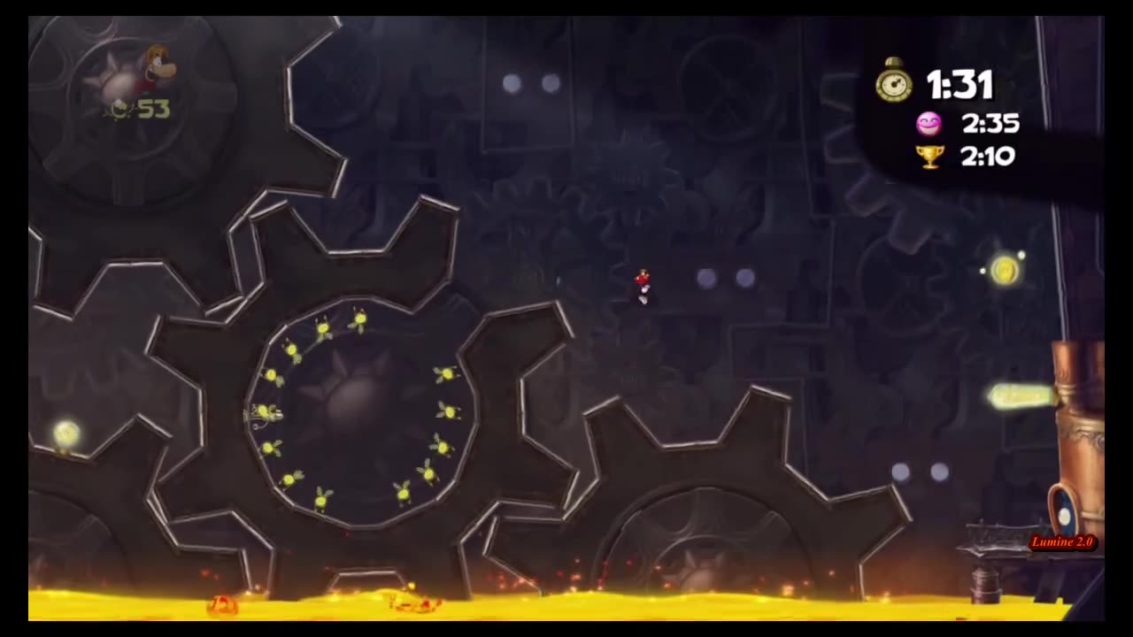 Rayman Origins (PC) (70) Moody Clouds Time Trials - 1 Medal, 2 Electoons