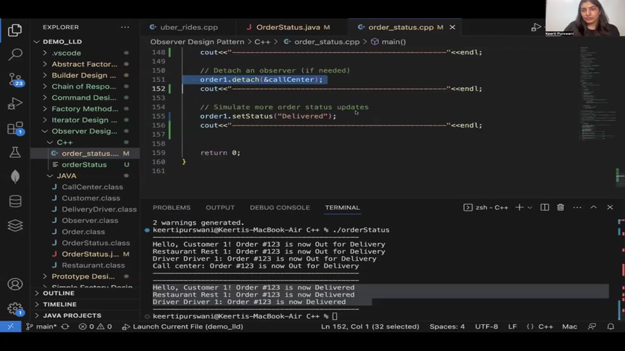 Day 05 - Singleton, Observer, Command Design Patterns LLD KP
