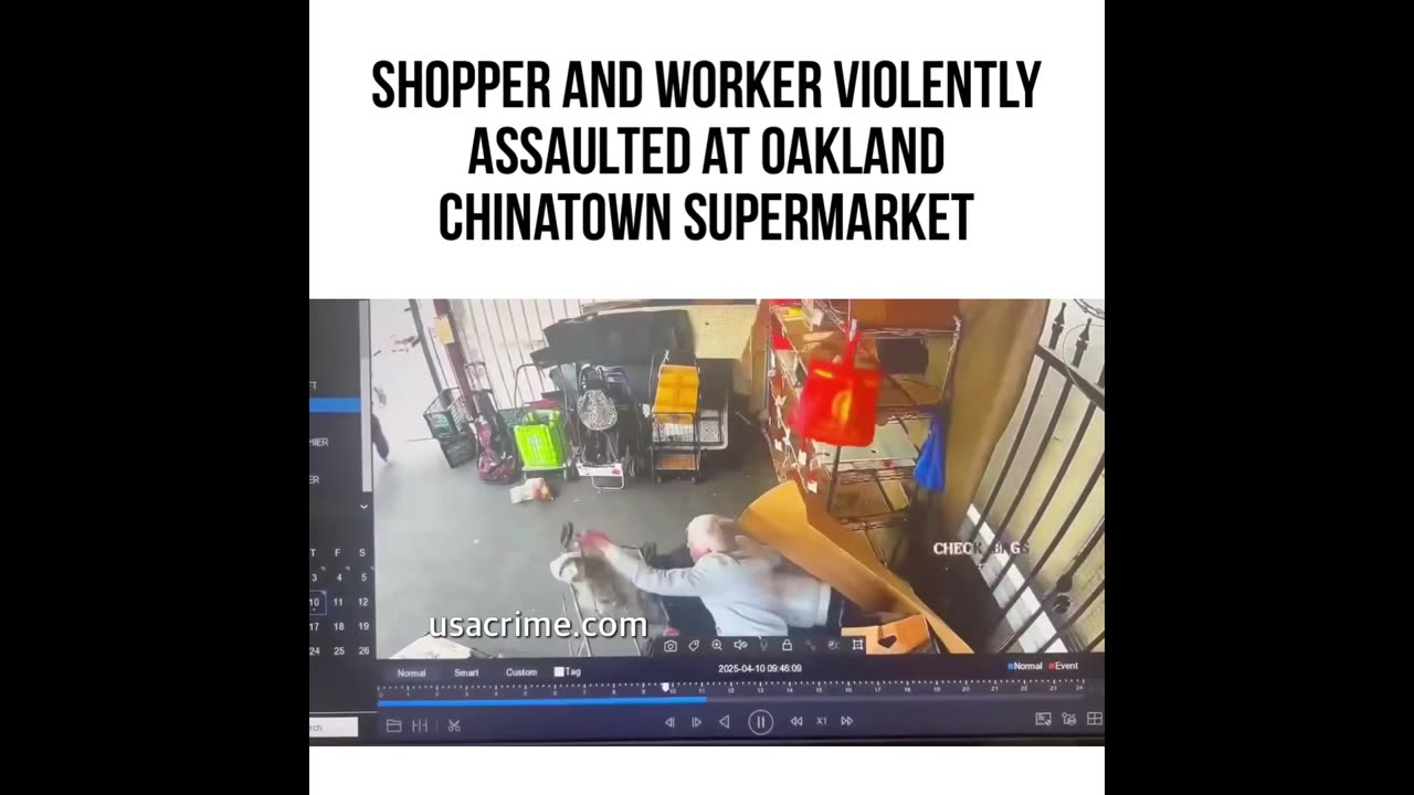 Black man attacks two whites from behind