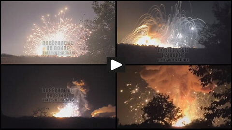 Pavlohrad: Russian Geran-2 UAV-s burn Ukrainian Chemical Plant