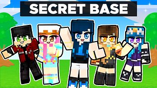 Building a SECRET BASE in Minecraft!