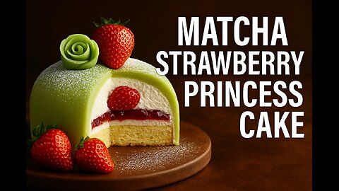 Matcha Strawberry Princess Cake – FlavorVille Elegance