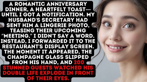 Used the Restaurant’s Screen to Ruin My Cheating Husband’s Anniversary Speech!