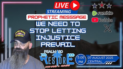 PROPHETIC MESSAGE | We Need to Stop Letting Injustice Prevail | Ep 50