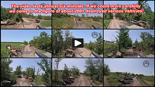 Sumy region: Russian soldiers drive on the road of death
