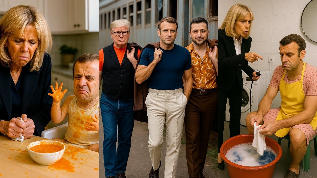 Macron vs Brigitte Compilations AI parody(100% Laugh Guaranteed)